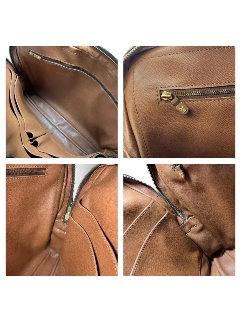Louis Vuitton Monogram Porte Documents Voyage Business Bag Brown
